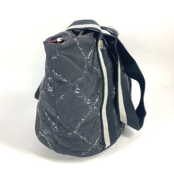 CHANEL Old travel line Pet Bag Shoulder Bag Shoulder Bag Duffle Bag Nylon Black - Picture 4 of 16